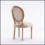 Chaise de salle à manger en bois massif avec cadre en bois massif et peinture en rotin, alliant durabilité et élégance intemporelle pour toute salle à manger.