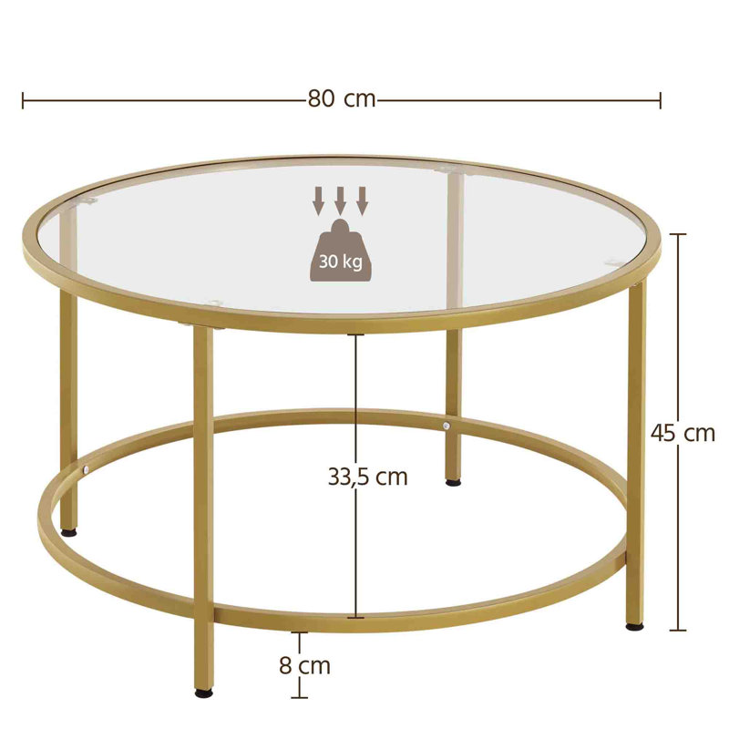 Davyion Coffee Table, Gold