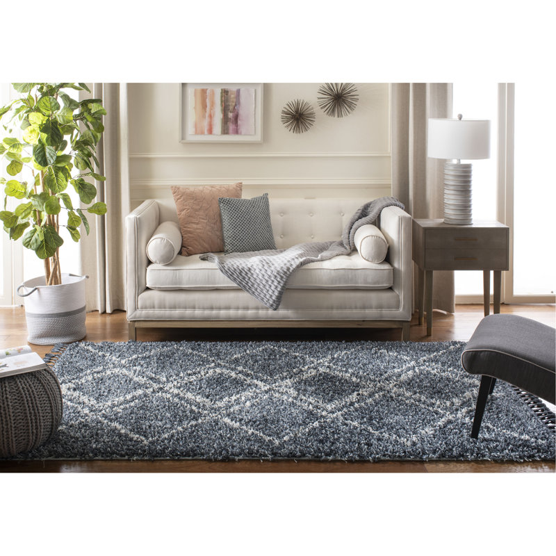 Strattford Pro Lux Shag 400 Performance Geometric Rug, Rectangle 8' x 10'