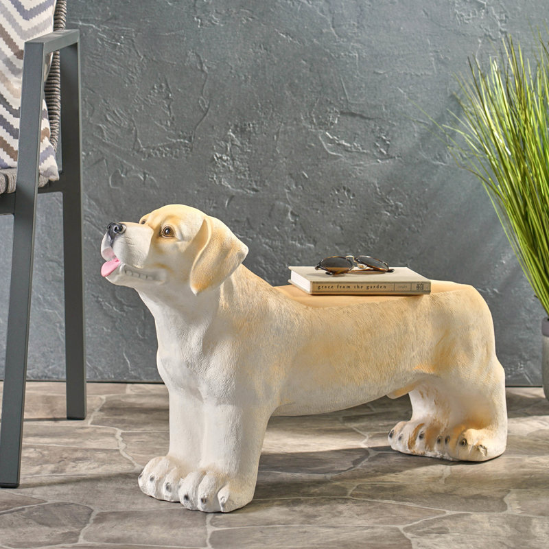 Banc Brown Dog Fascination - Aucun assemblage requis, convient au style extérieur, léger et parfait pour les espaces extérieurs.