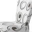 Chaise d'appoint rembourrée à motif noir