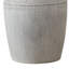 Lampe de table Pany, 17 po, abat-jour tambour ivoire, base en pot de céramique grise-117053511
