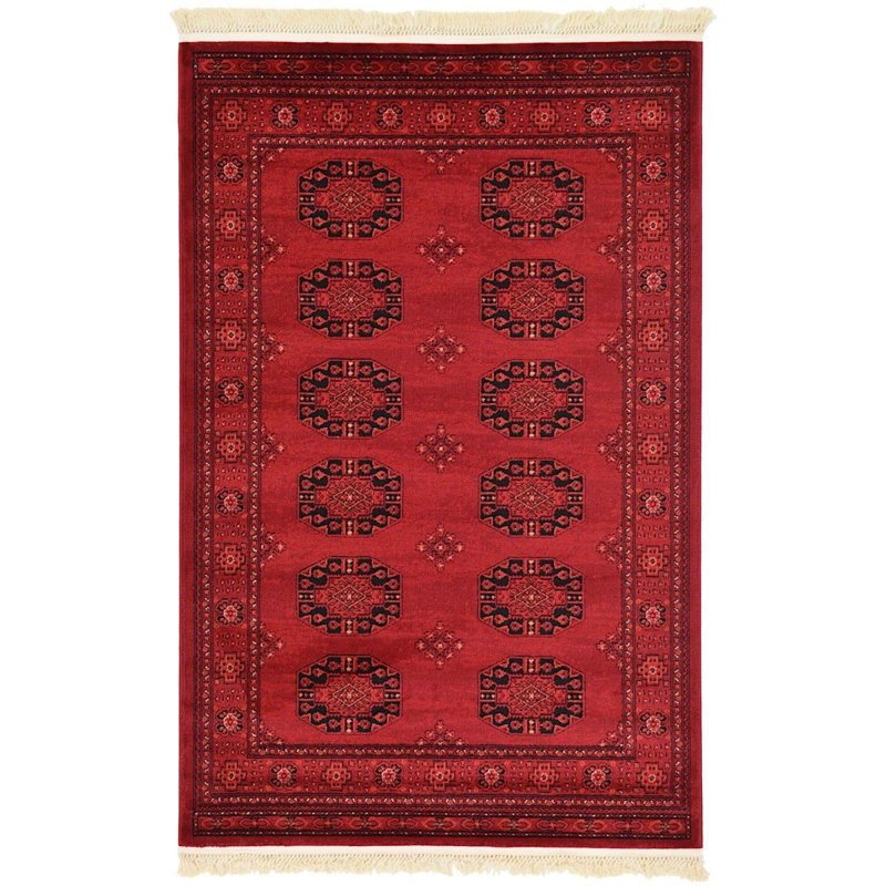 Tapis oriental rouge Amro, Rectangle 9 pi x 12 pi
