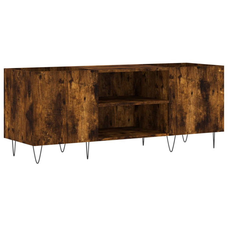 48 cm H Multimedia Storage, Smoked Oak