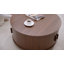 31.5" Modern Round Coffee Table With 360° Curved Sliding Door-1323270121