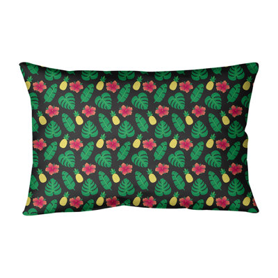 Coussin lombaire à motif floral intérieur / extérieur Katelyn Elizabeth