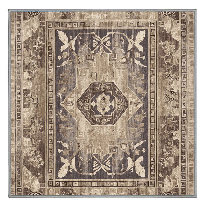 Hellenic Euphoria Rug, Square 3'