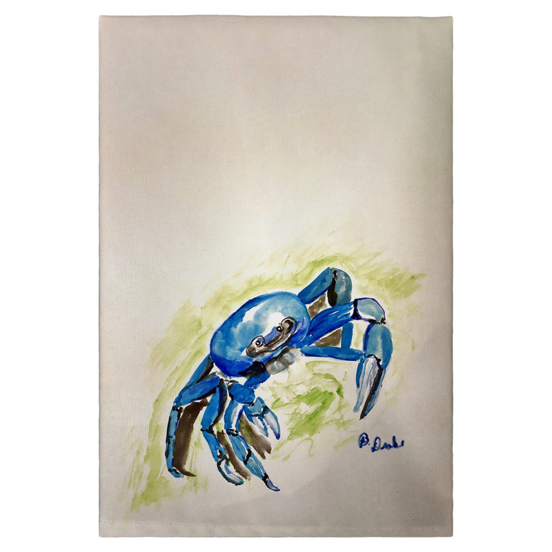 Serviette d'invité crabe Blue Land