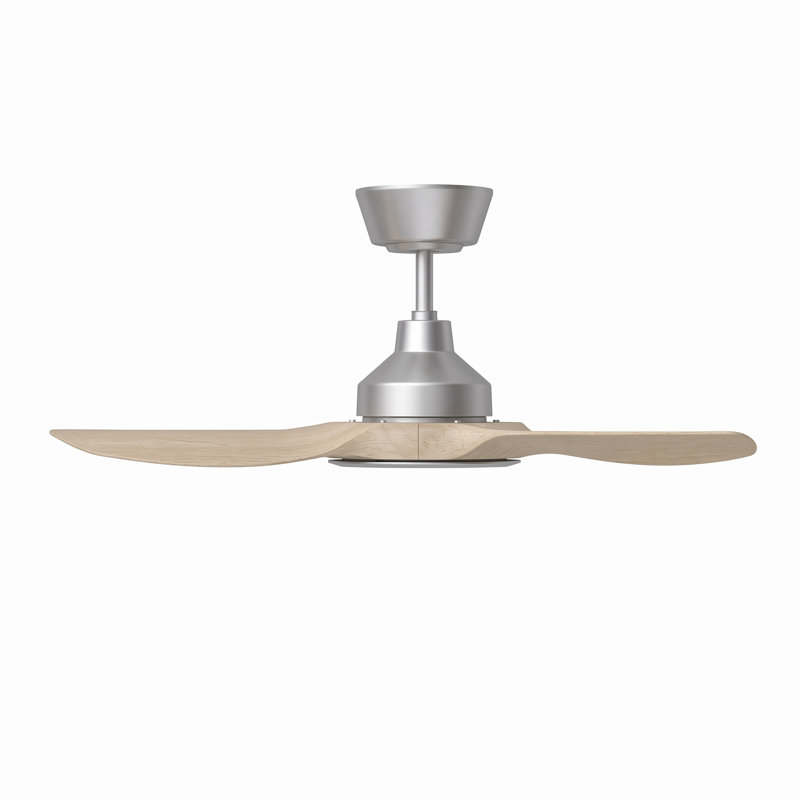 Ensemble de 2 petits ventilateurs de plafond de 91 cm avec lumière, Argent, Noyer