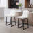 Comfortable And Stylish PU Leather Bar Stools With Footrest, Ideal For Kitchen And Living Room Use.