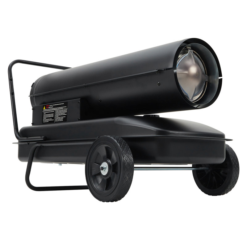 Chaufferette au kérosène 175 000 BTU à air pulsé, ventilateur avec contrôle du thermostat, acier inoxydable et plaque laminée à froid, pour atelier de construction d'entrepôt, 120 V / 60 Hz