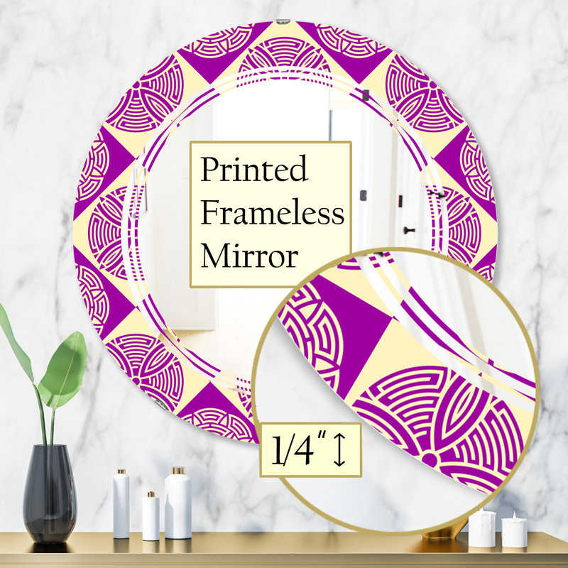 Miroir mural triple c abstract design i maison americana, H 31,5 po x l po