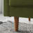 Brighton 58" Mid-Century Modern Velvet Loveseat, Tufted Square Arm Apartment Sofa with 2 Bolster Pillows-1113985638
