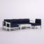 Ensemble de canapé modulaire d'extérieur en aluminium 5 pièces Shore-23592944