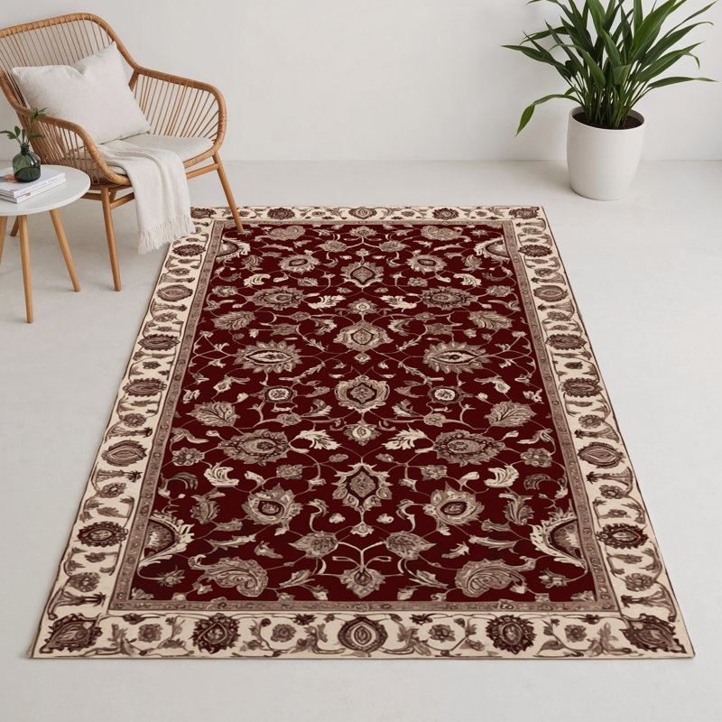 Tabriz Brown Indoor and Outdoor Area Rug, Rectangle 9' x 12'