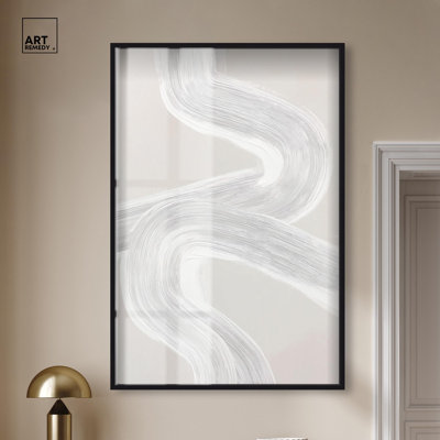 Gentle Helix III Shadowbox Print Minimalist Wall Art by Art Remedy