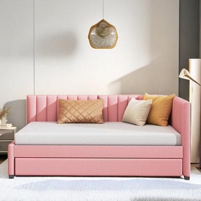 Vusala Upholstered Daybed with Trundle by Hokku Designs