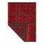 Afghan Bashir Red Hand Knotted Rug 5'X6'3"