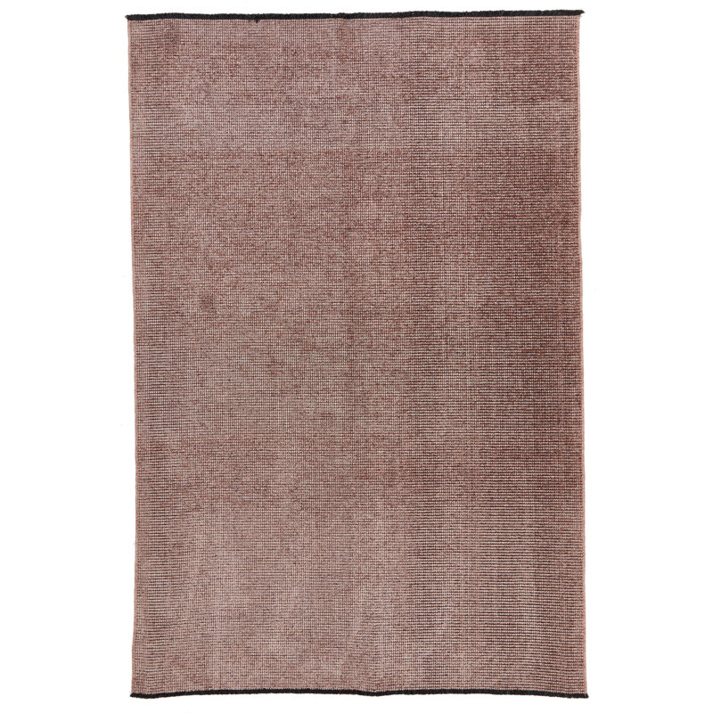 Tapis contemporain rose et rose 7 x 7