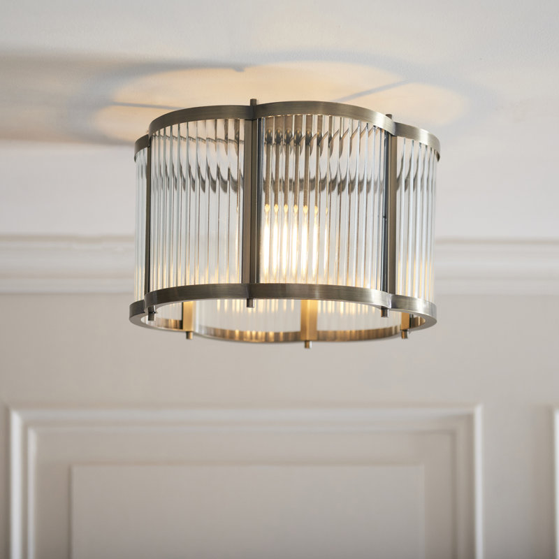 Clear Glass Flush Mount