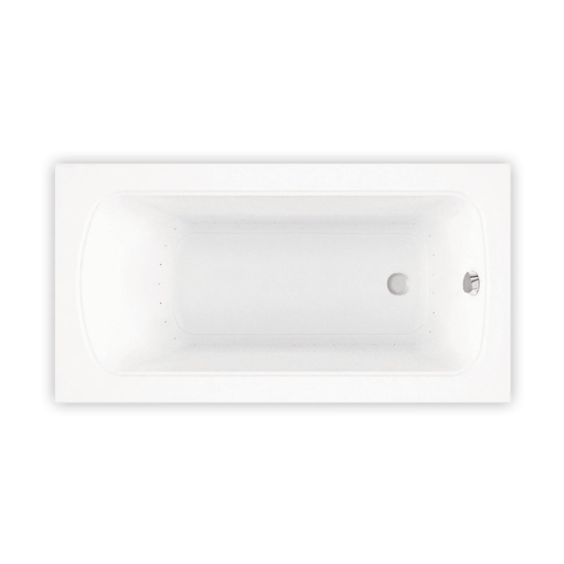 Meridian 60'' L Alcove Soaking Bathtub, Left