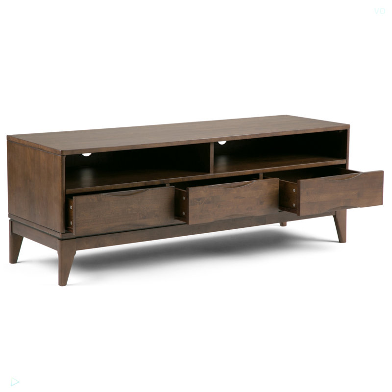 Harper - TV Media Stand - Walnut, Dark Brown