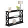 Arthella 3-Tier X-Design Console Entryway Sofa Table With Shelves