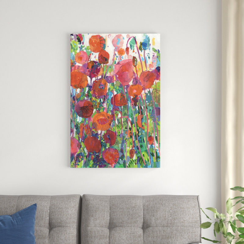 Vivid Poppy Collage II, H 36 po x l 24 po