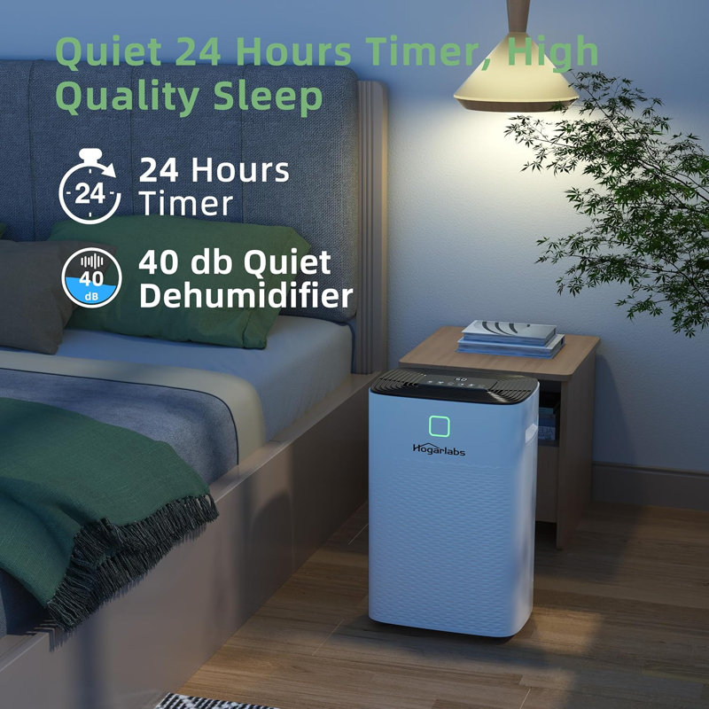  Déshumidificateur intelligent 50 pintes avec minuterie 24 heures