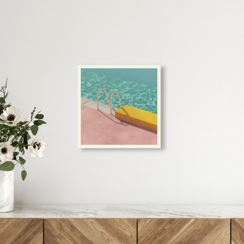Poolside Symmetry II Print by Oliver Gal, 12"H x 12"W, Gallery Wrapped