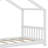 Aby House Platform Bed with Headboard and Footboard,Roof Design-593062542-537757896