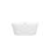 59" x 29.5" Acrylic Freestanding Soaking Tub with Chrome Overflow and Quick Drain