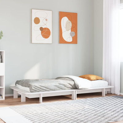 Bed Frame Without Mattress Solid Wood Pine