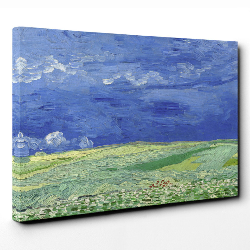 Wheatfield Under Thunderclouds by Vincent Van Gogh - Wrapped Canvas, 70cm H x 100cm W