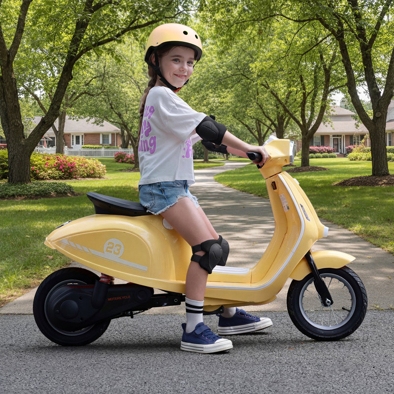 Moto électrique pour enfants 24 V, jouets à monter avec moteur de 350 W, contrôle à 3 vitesses, pour les 8 à 14 ans