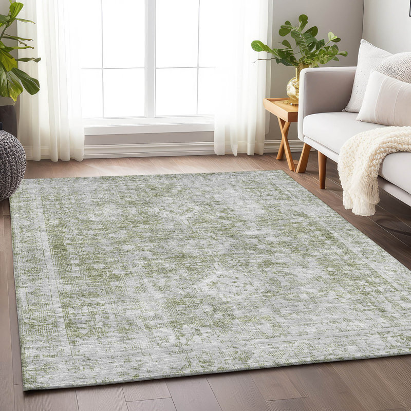 Tapis vert intérieur / extérieur lavable Lurea , 8 pi x 10 pi