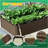 8X4x1.5 Ft Galvanized Raised Garden Bed, Outdoor Planter Garden Boxes Large Metal Planter Box For Gardening Vegetables Fruits Flowers,Brown-1698953471-1698953467