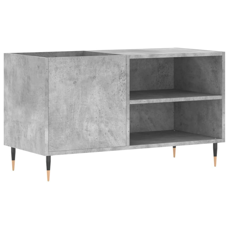 48cm H Media Shelves, Concrete Grey