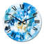Horloge murale moderne bleue et blanche-823518224