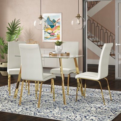 Leia 4 - Person Dining Set by Wrought Studio