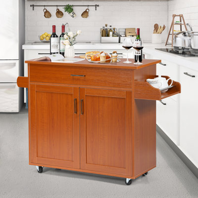 Alverce 116 cm W Kitchen Cart with