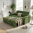 65'' Wide 3-in-1 Convertible Sleeper Sofa with Side Table-1643727761