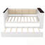 Lit de jour simple en bois avec tablettes de rangement, dossier rembourré, port USB et lit gigogne-1440910161
