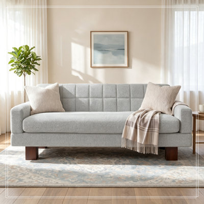 Sofa with Square Arms and sturdy legs