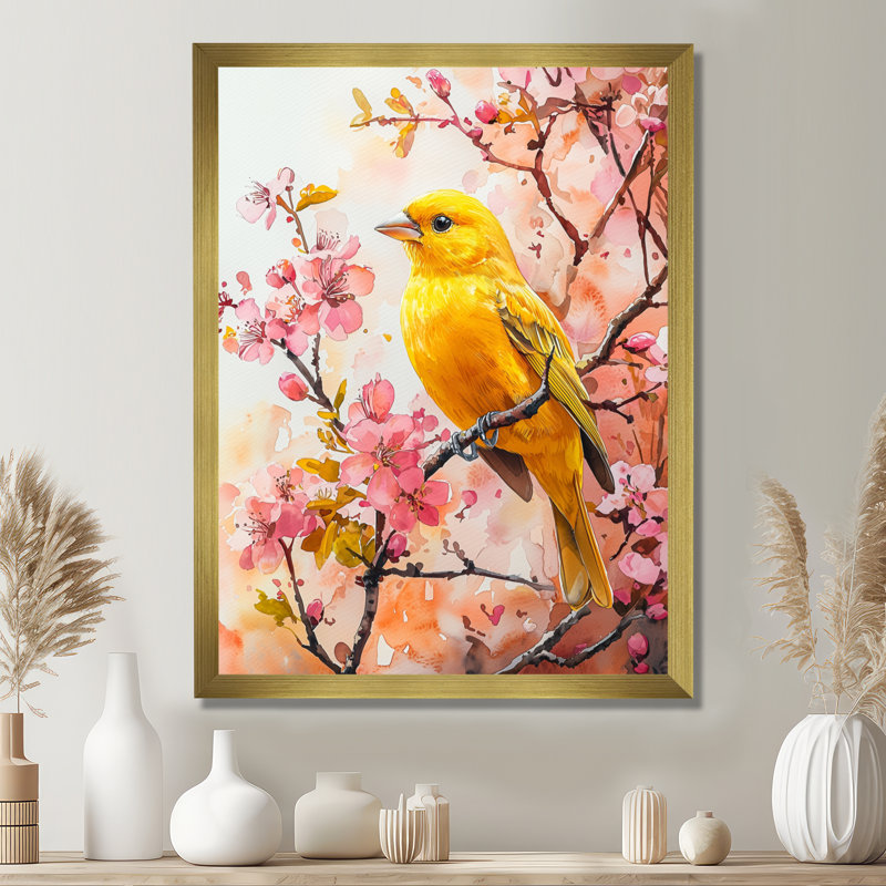 Louison - animaux, reproductions d'art mural, H 44 po x l 34 po, Picture Framed, Doré