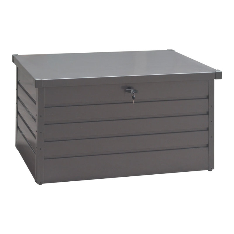 ClassicLiving Peterstown 120cm W 360L Water Resistant Metal Lockable Deck Box in Grey