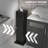 Toilet Paper Cabinet, Small Bathroom Corner Floor Cabinet with Doors and Shelves, Thin Storage Bathroom Organizer for Paper Shampoo, Black