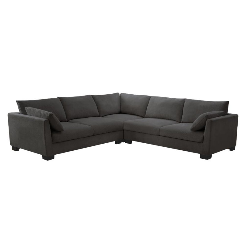 Cenko 5 Seater Sofa, Grey Linen Blend
