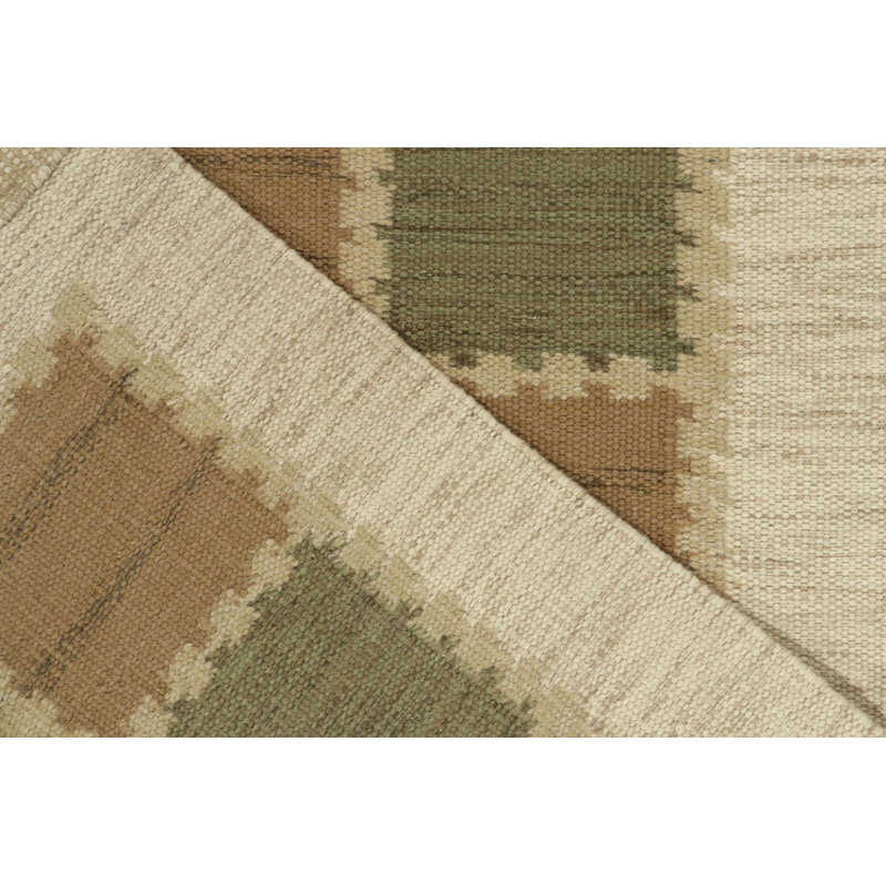 Scandinavian Wool Geometric Area Rug, Rectangle 8' x 10'