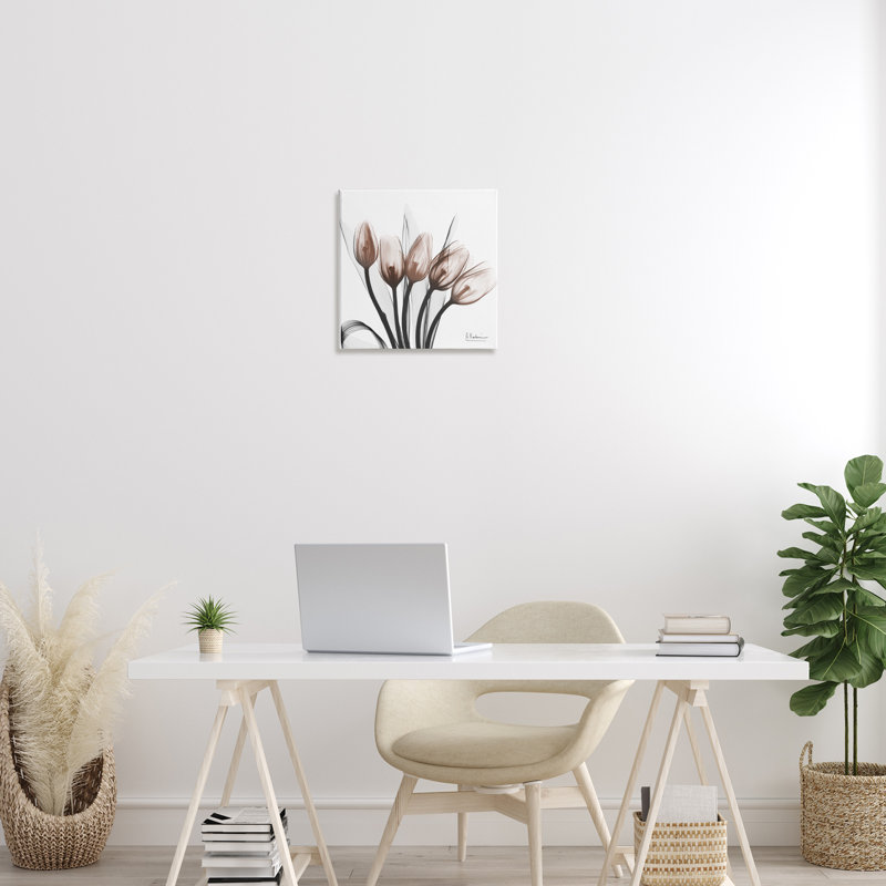 Art mural moderne sur toile, par Albert Koetsier, H 17 po x l 17 po